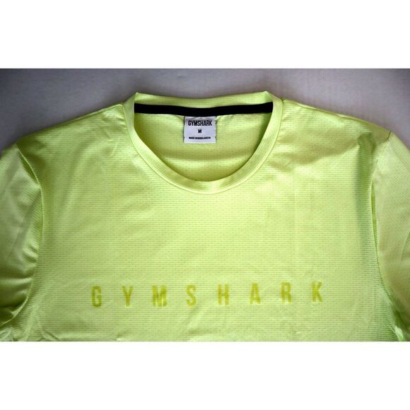 Gymshark A1A9X-EBF3 Men's Sz Medium RM7 Firefly Green Sport Stride T-Shirt - Picture 3 of 6